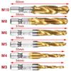 Drill Tap Combination for Titanium Coated HSS 1/4inch Hex Shank Metric Thread Dr