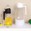 Dispenser Bottle for Kitchen 2 in 1 Olive Oil Dispenser and Oil Sprayer - 470ml Olive Oil Bottle - Oil Sprayer  Cooking Kitchen Salad, Barbecue Black