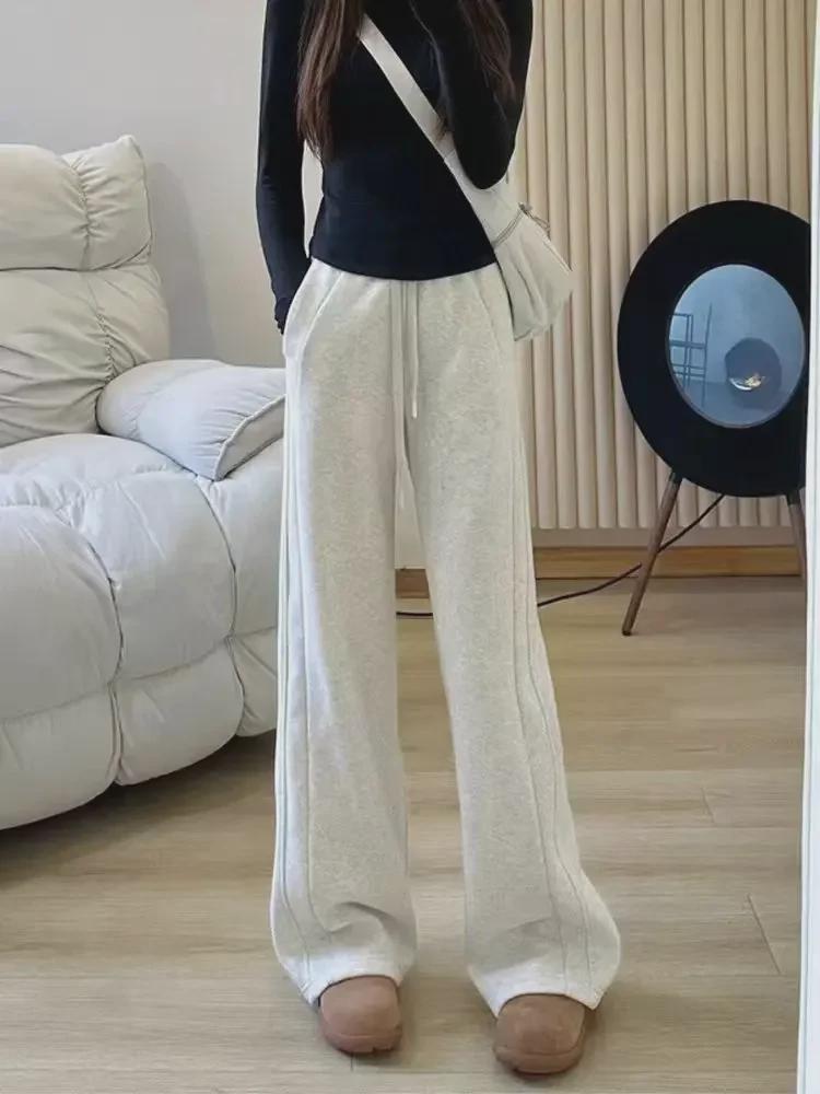 

Широкие брюки Lulu Women s Scuba Classic Velvet с завязками на талии — облегающий крой, универсальный вариант для осенних и зимних видов спорта и отдыха XL (150-160 lbs recommended) костяной/белый