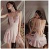 Satin Slip Dress With Lace Trim For Womens Sleepwear And Lounge Comfort