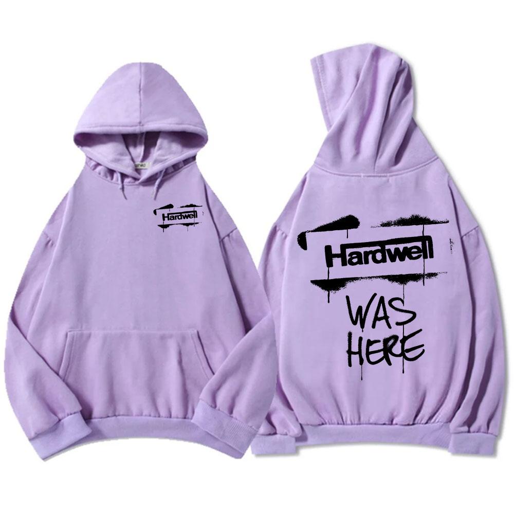 Hardwell Was Here Hoodies Casual Long Sleeve Autumn Sweatshirts Men Women Clothing Fashion Fleece Warm Unisex Streetwear Hip Hop