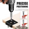 7Pcs Window Hinge Hole Opener for Woodwork Hexagonal Handle Position Irregular Drilling Tool Hinge Drill Set