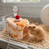 Warm Simulated Cake Hamster Nest Windproof Small Pet Sleeping House  Cage Accessories