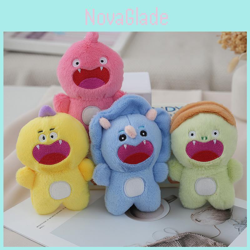 Adorable Plush Rhino Keychain Cute Soft Stuffed Animal Bag Charm Toy Doll