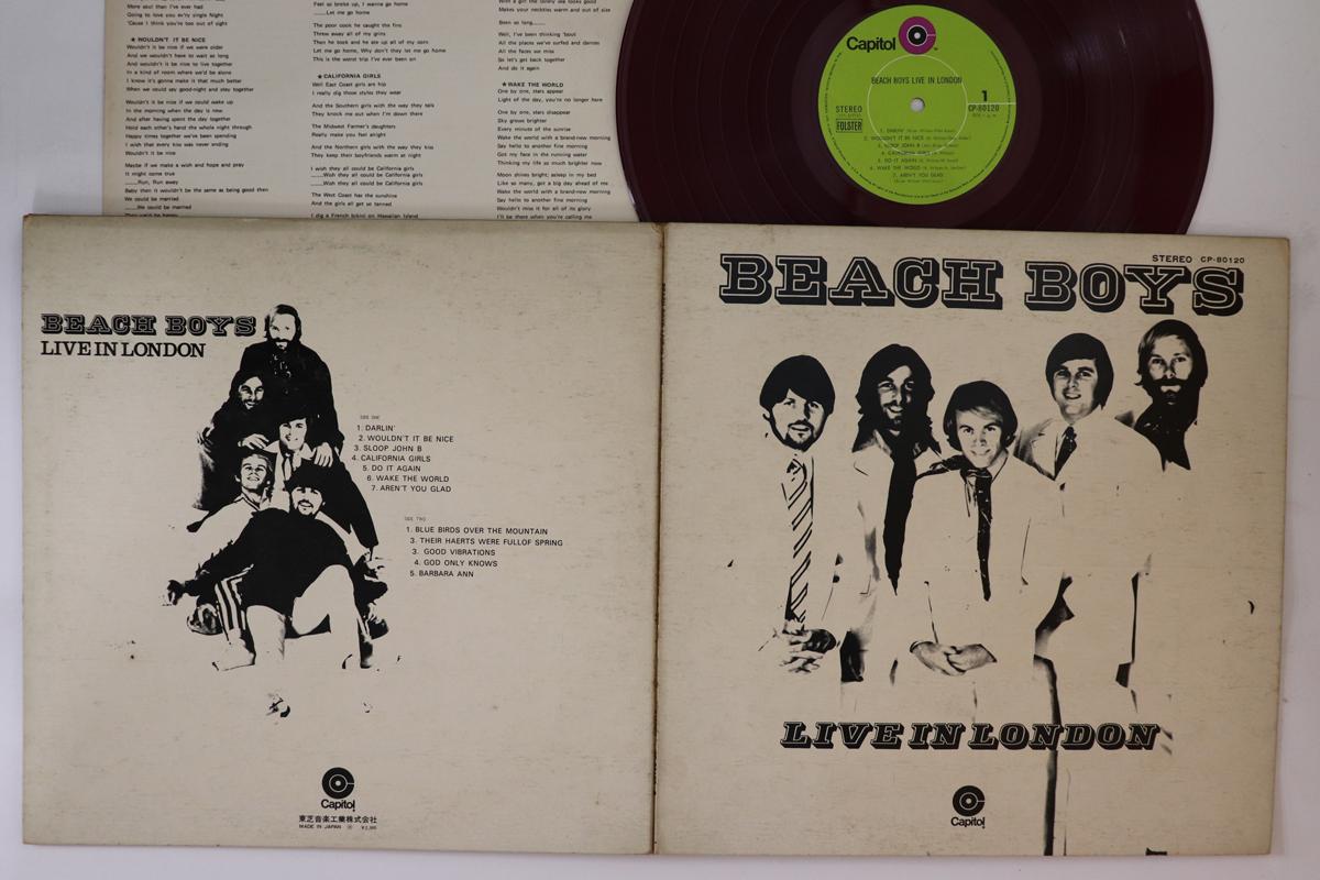 

LP Пластинка BEACH BOYS - Live In London CP80120 CAPITOL 1970 Япония Рок Б/У