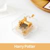 1pc Mini Creative Acrylic Music Box Hand Windup Metal Movement Octave Box Transparent Birthday Valentine's Day New Year Gift
