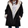 Spot Autumn and Winter New European and American Tops, Plush Collar Pockets, Women's Jackets Are Fashionable and Elegant