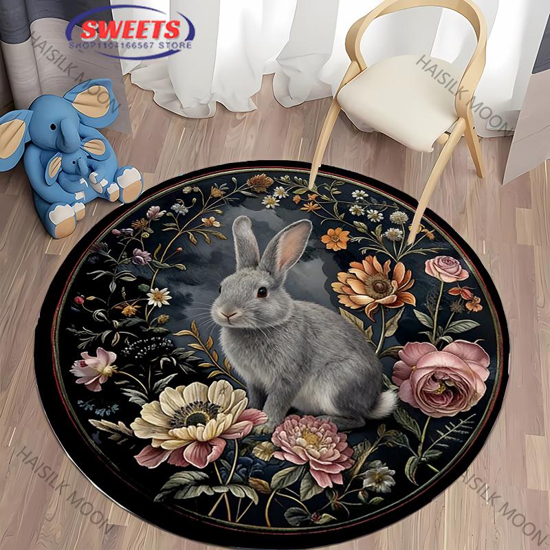 1 Stück Mystery Art Stil Wortdruck Runder Teppich Wohnzimmer Schlafzimmer Sofa Alle Jahreszeiten Matte Moderner Dekoteppich Top 10 Weihnachtsgeschenk