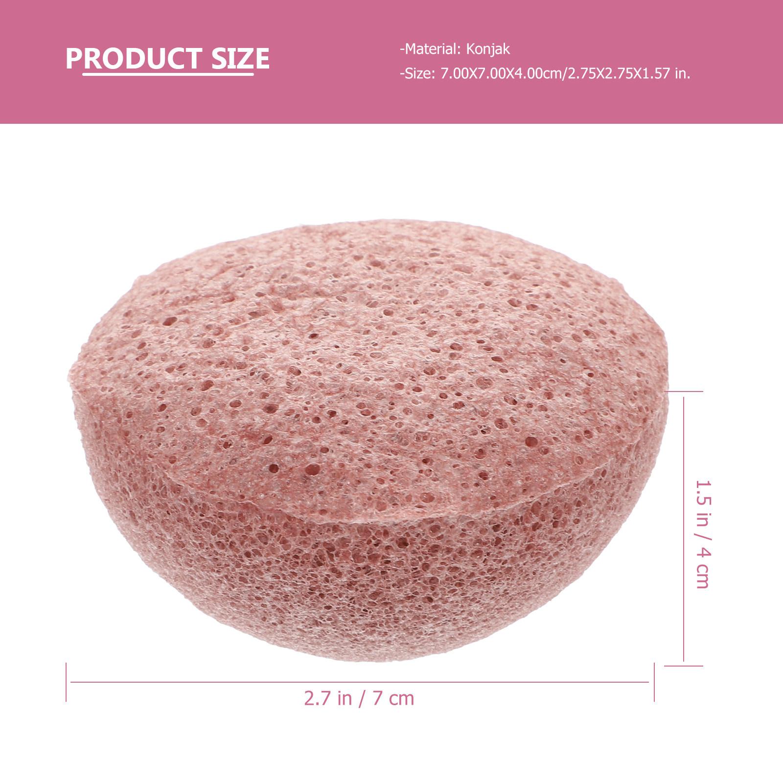 

Face Cleansing Sponge Exfoliating Facial Makeup Remover Pad for Daily Use Gentle Deep Pore Cleaning Oil Control Skin Friendly розовый