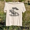 Jesus Riding T-Rex Shirt, Funny UFO Abduction Graphic Tee, Bad Knees Club Shirt, Absurd Meme Apparel, Vintage Sci-Fi Dinosaur Top