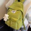 Canvas Backpack Women's Large-capacity Casual All-matching Korean Students 'schoolbag Outdoor Mountaineering Bag Travel