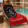 Ręcznik plażowy z własnym tekstem i nadrukiem Ajax Amsterdam, duży ręcznik do domu, łazienki, na plażę