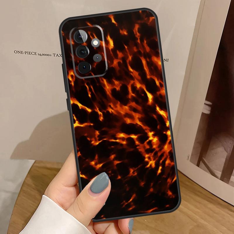 Tortoise Shell Pattern Case For Samsung Galaxy A34 A54 A17 A35 A55 A06 A16 A26 A36 A56 A53 A32 A52 A33 A13 A14 A15