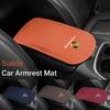 AFEBO1 Car Suede Armrest Protector Mat Cover Center Console Armrest Protective For Porsche 911 718 Taycan Panamera Cayenne Macan Cayman