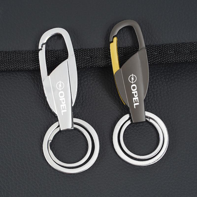 Car Zinc Alloy Key Ring Customize Emblem Keychain For Opel Astra Insignia Vivaro Corsa Mokka Zafira Vectra OPC Vauxhall Meriva