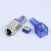 1Pc Rj45 Cat8 Cat7 Cat6A Connectors Tool-Free Zinc Alloy Shielded Ethernet Termination Plugs For 23Awg Sftp Cables