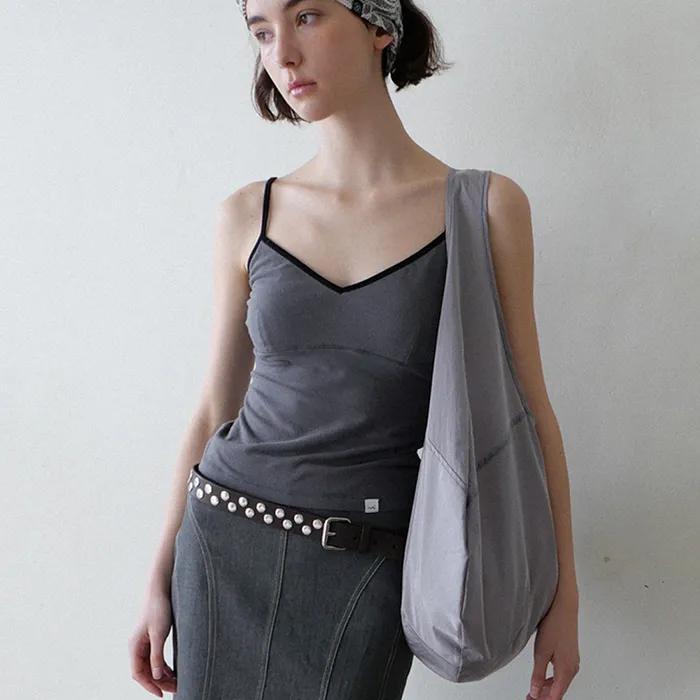 Airy Folding Hobo Bag_Pale Purple