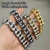 1pcs Punk Rock Stainless Steel Biker Mens Bracelet Link Chain Motorcycle Bike Bicycle Chain Bracelets Bangles