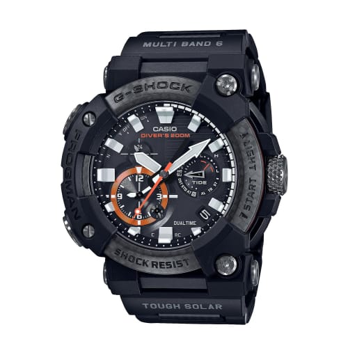 

Casio G-Shock Bluetooth Radio-Controlled Solar Watch FROGMAN GWF-A1000XC-1AJF Men s Black with Carbon Core Guard Structure