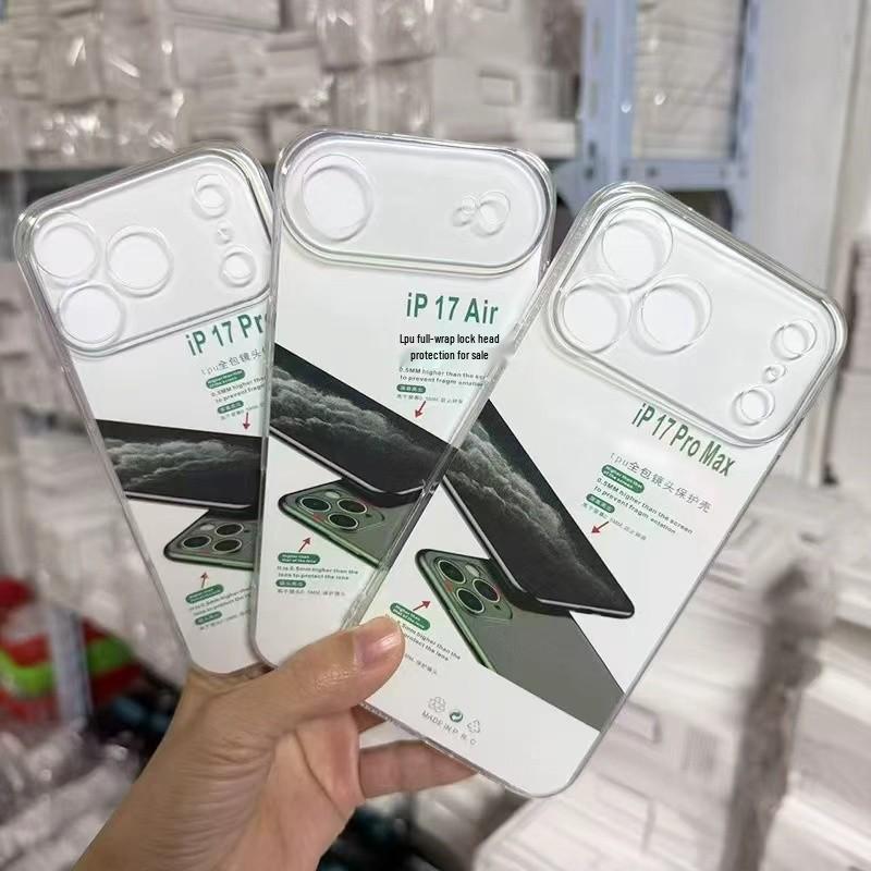Apple iPhone 16/17 Pro/Max Transparent Silicone Drop-Proof Soft Case