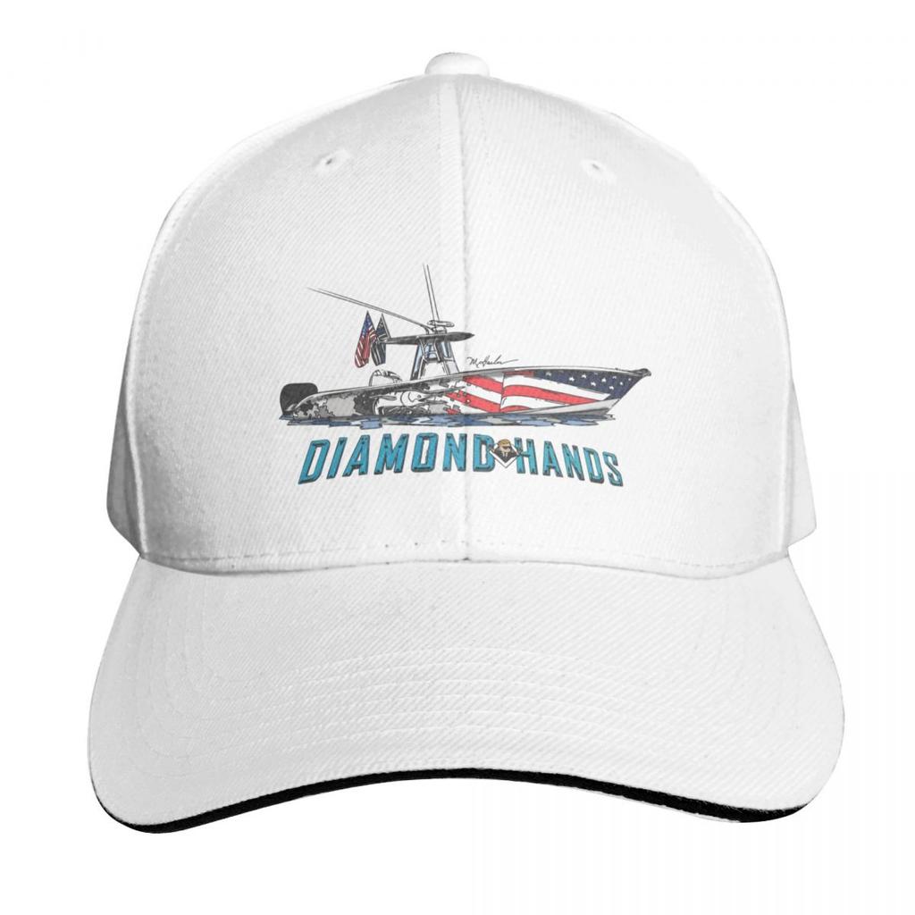 Diamond Hands Yellowfin Baseball Cap Sun Cap Dropshipping Luxury Caps Tactical Cap Women Beach Fashion Unisexs