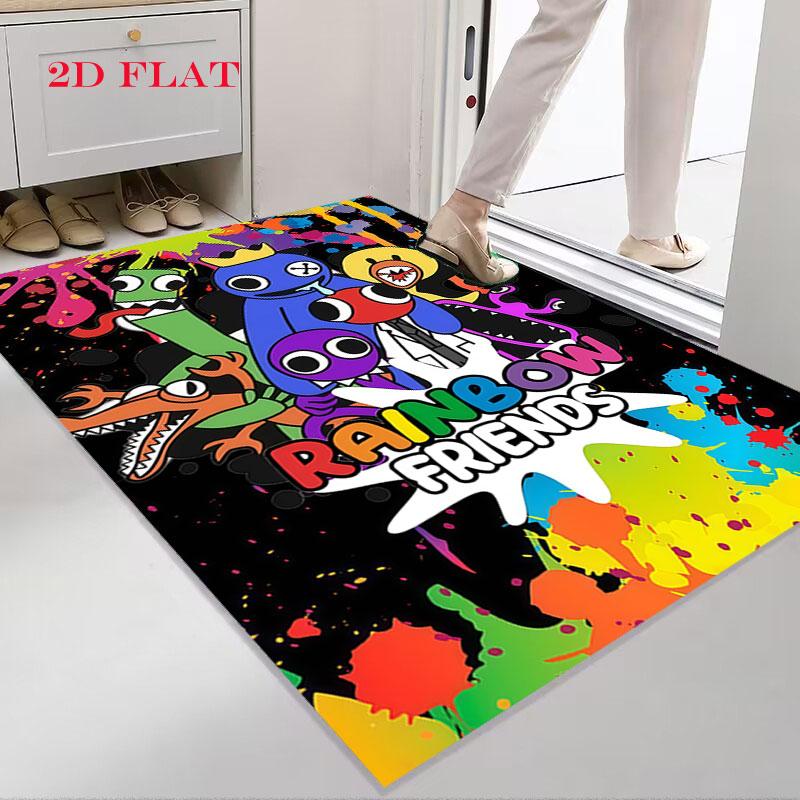 Rainbow Friends Glory Carpet Rug for Living Room Bedroom Home Sofa Decoration,Kids Play Nonslip Floor Mat