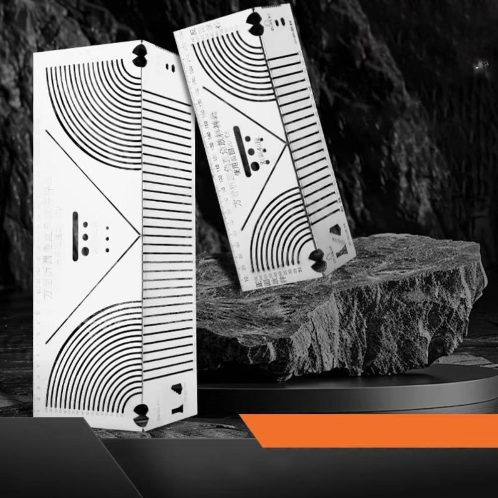 Multifunctional Arc Marking Ruler Circular Line Drawing Metalworking Cutting Guide