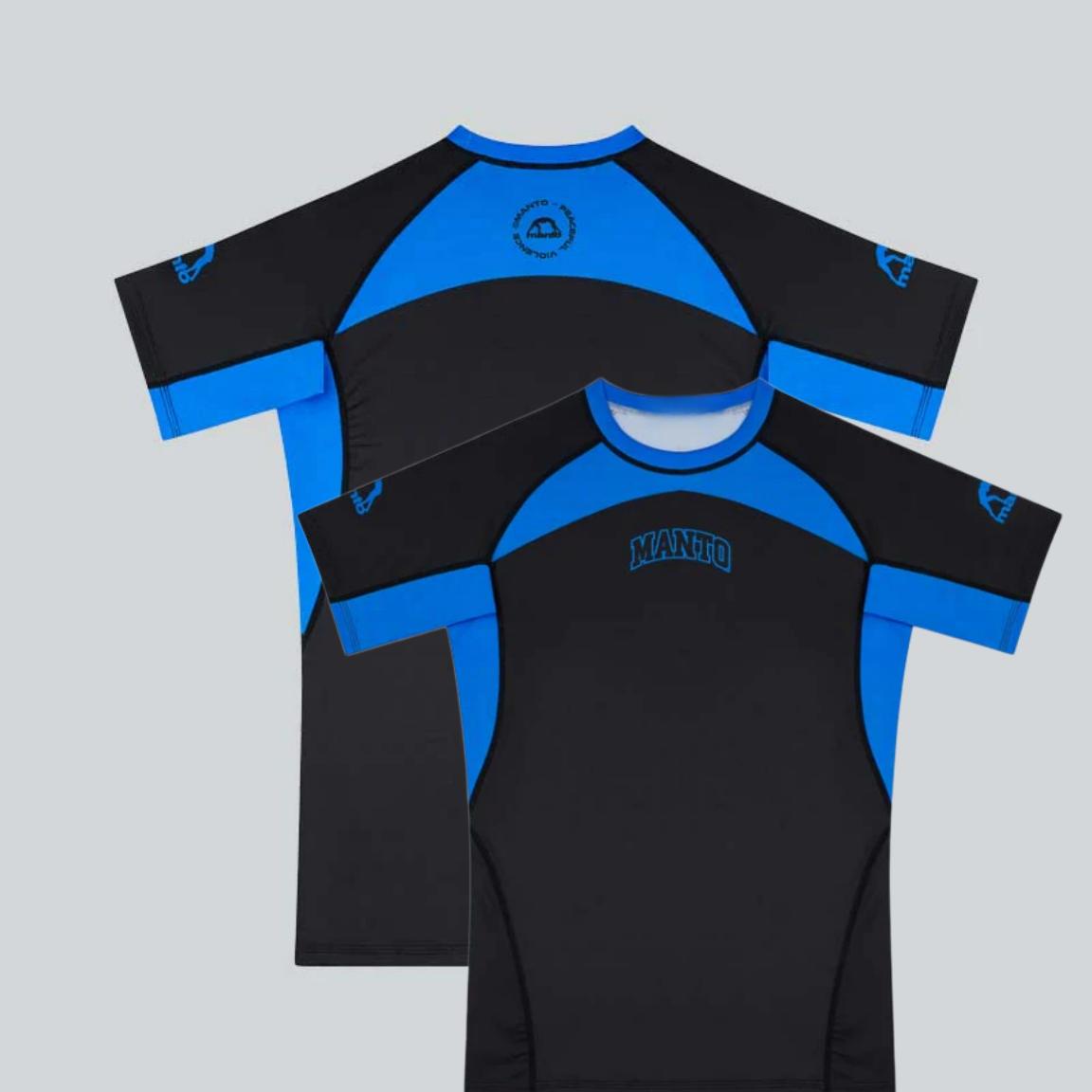 MANTO Defend Yourself BJJ T-Shirt Herren Schwarz 3D-Druck T-Shirts Kampf-Oberteile Schnelltrocknend MMA Training Sportbekleidung Sommer Fitness S