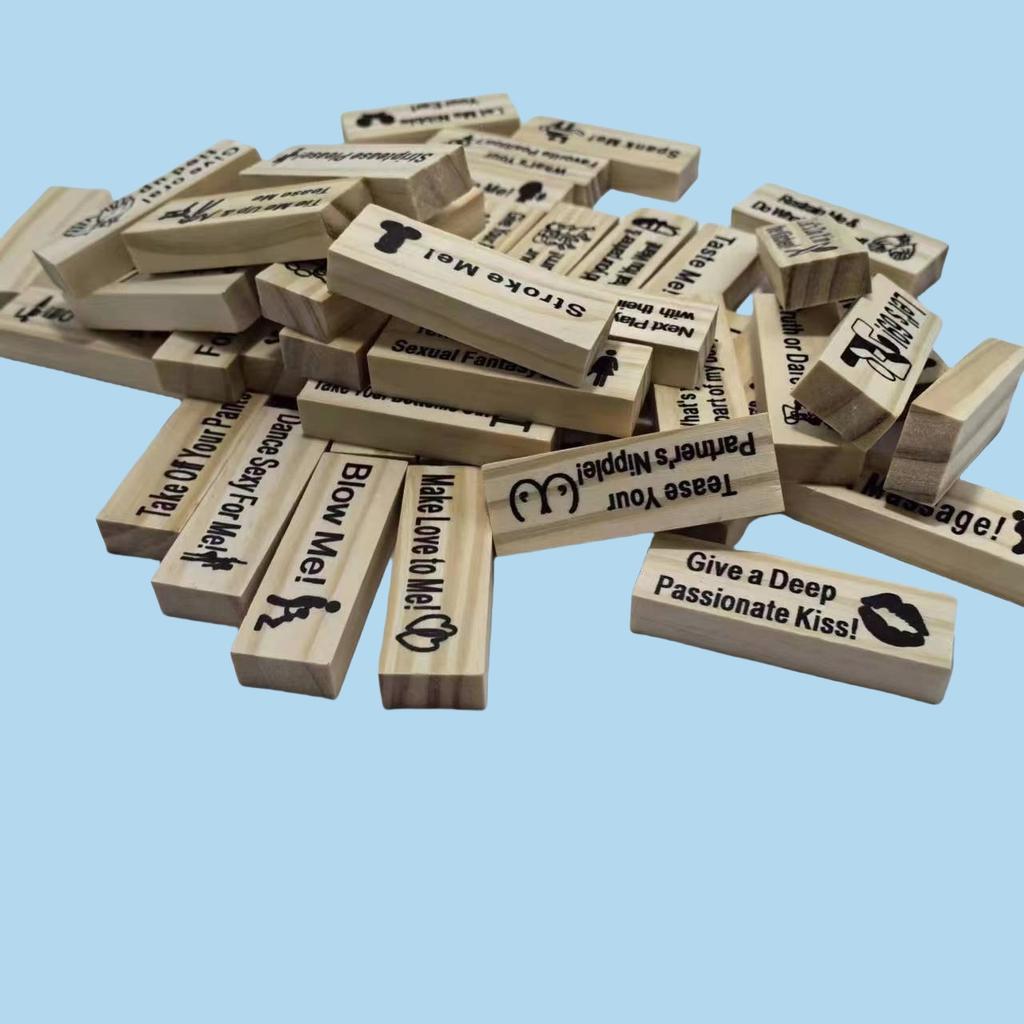 Five Versions To Choose From 48pcs Couple Flirting Block Game Fun Dating Night Games Adult Party Entertainment SM Product with