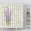 Flower Shower Curtain Set Orchid Teal Rose Plant Floral Leaves Print Bathroom Decor Fabric Bath Curtain Bathtub Accessories Hook