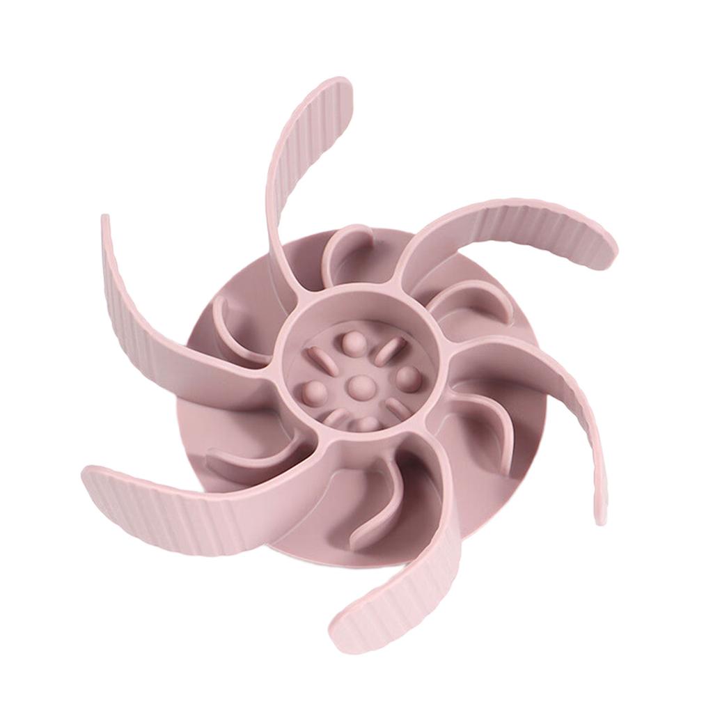 Slow Feeder Dog Bowl Insert With Strong Suction Cup NonSlip Silicone Pet Food Dispenser For Healthy Eating And Digestion