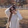 Women's Korean Style Thick Pure Wool Sweater - Soft, Round Neck, Loose Fit Pullover Knit