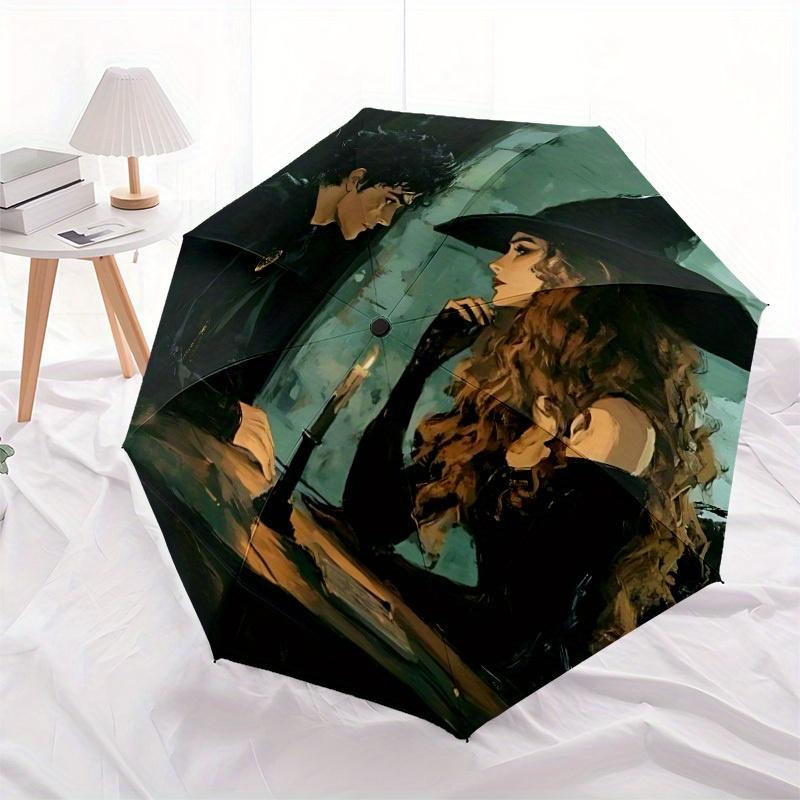 1pc Harry Potter Automatic Open/Close Umbrella Sturdy Iron Frame, Compact Travel Umbrella - Perfect Gift for Women, Men A0829135