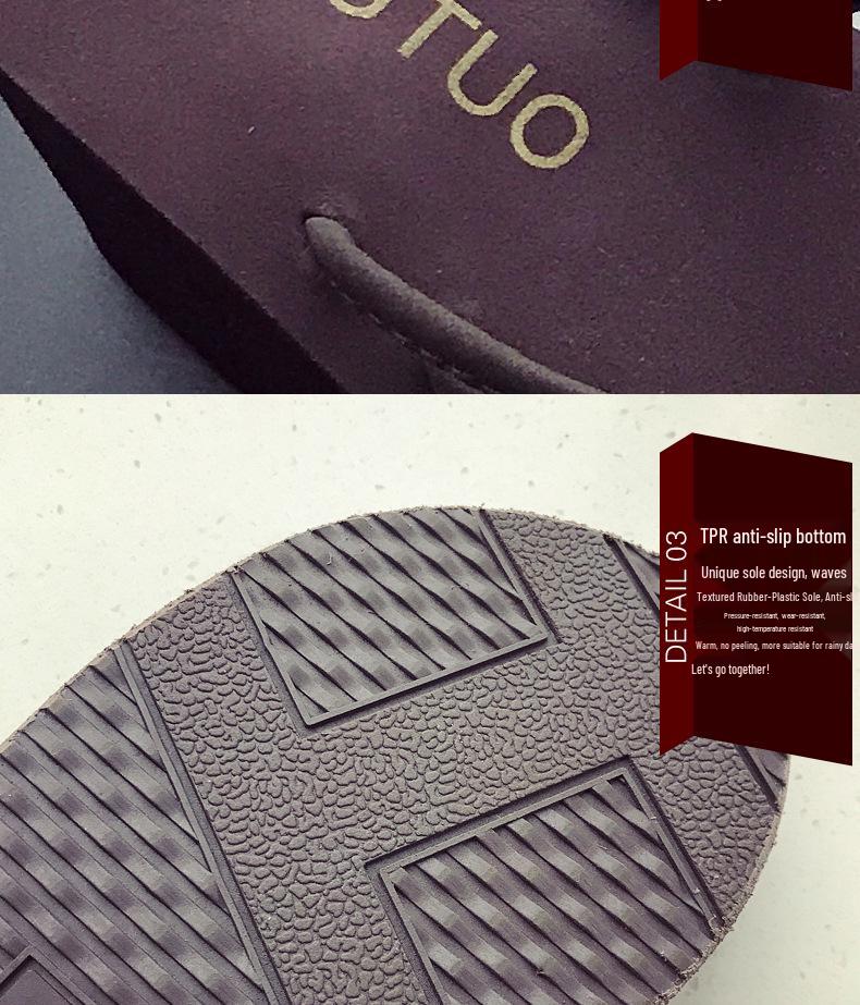 Women's Fashionable 7cm Platform Flip-Flop Slides - Non-Slip Beach Thong Slippers