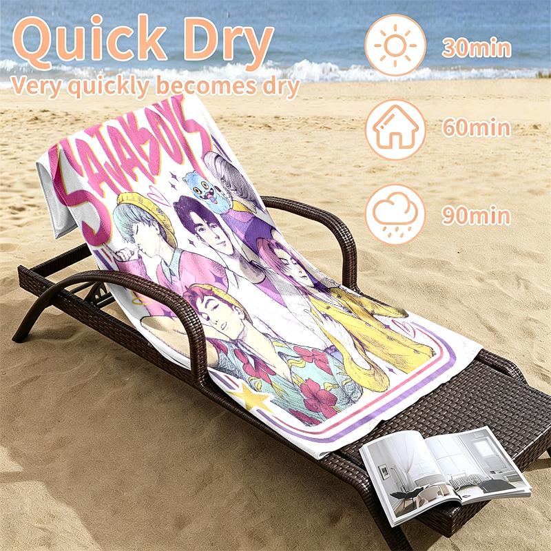 Kpop demon hunters Beach towels also serve as bath towels summer essential a musthave for the outdoors the beach and the pool