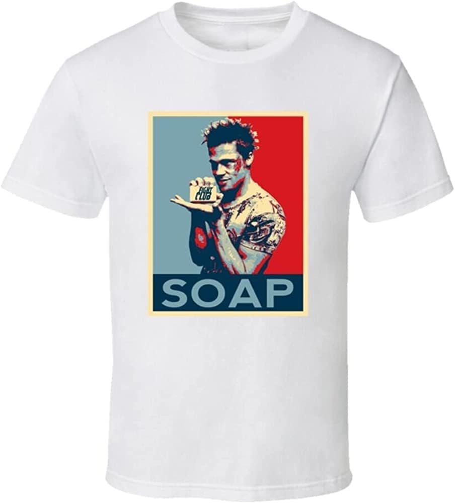 SOAP Brad Pitt Obama Hope Style T Shirt L белый