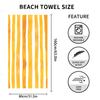 Outdoor Swimming Pool Red Striped Printed Oversized Beach Towels Quick Dry Microfiber Suede Beach Towel With Logo