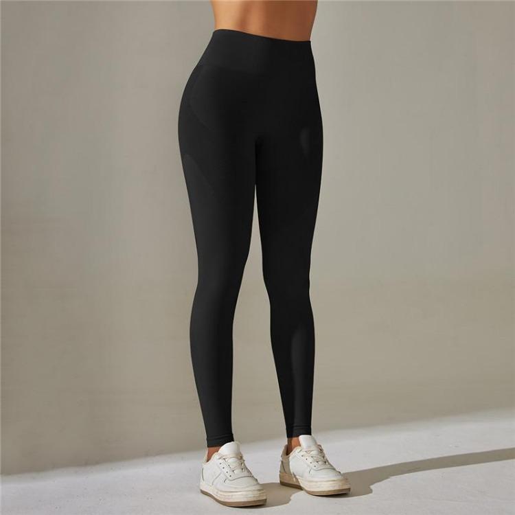 Women's Leggings - High Waist Push Up Seamless Yoga Leggings Women Solid Color Quick Dry Sport Fitness Pants