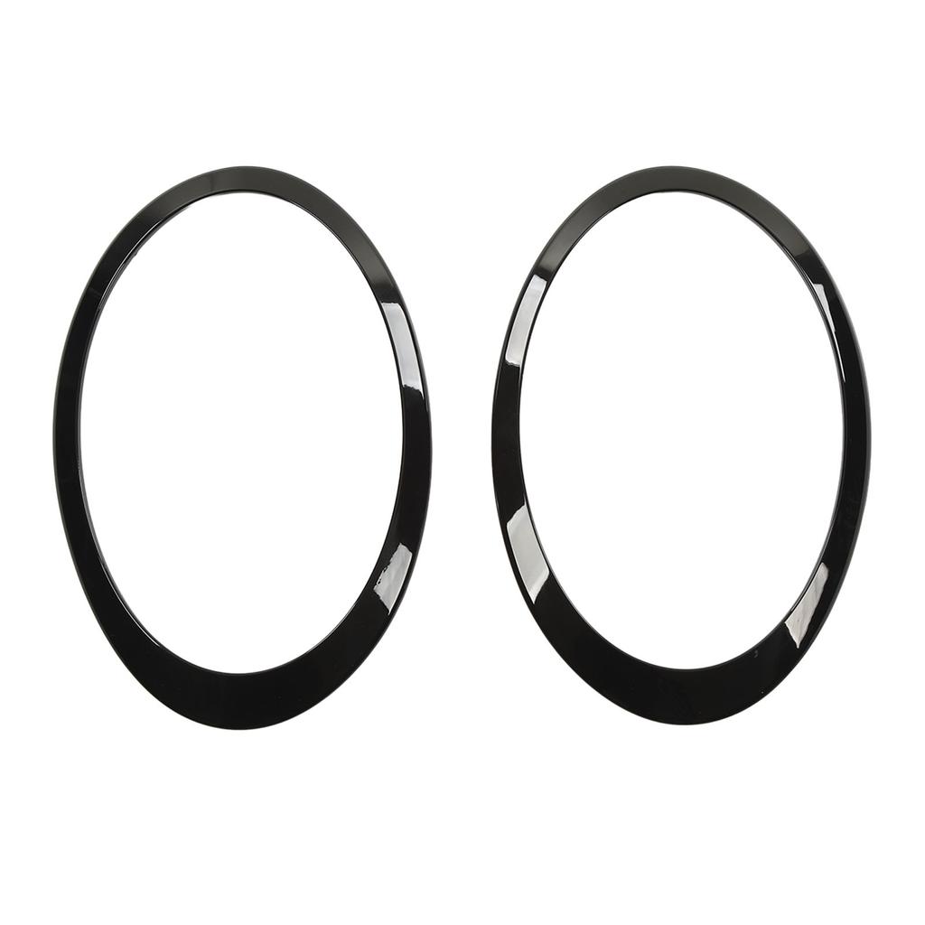 2pcs Gloss Black Headlight Surround Cover Trims Molding for Cooper Clubman F54 S JCW 2015‑2022
