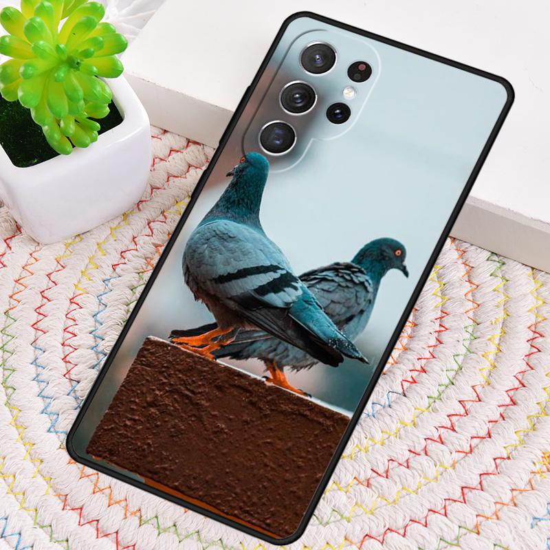 Pigeons Collage TPU Phone Case For Samsung Galaxy note 10 pro S26 S25 S24 S23 S22 Ultra Plus S21 FE S20 Shockproof Cover