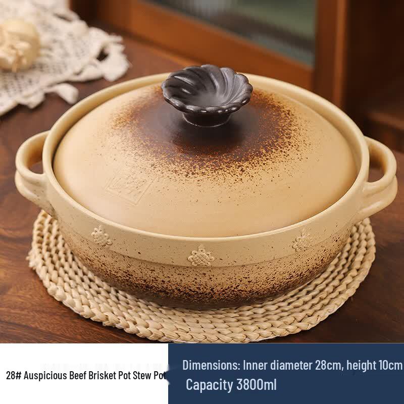 Auspicious Ceramic Stew Pot