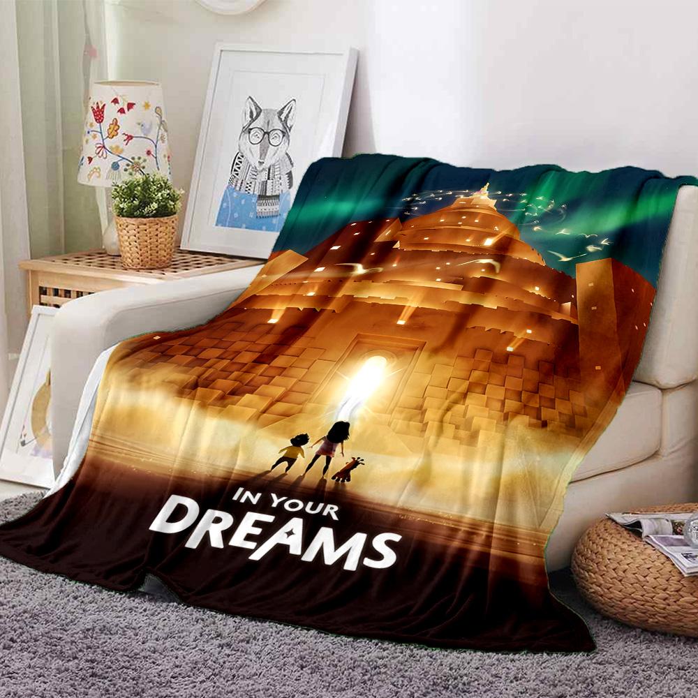 1pc Blanket - movie In Your Dreams Print Design,Lightweight Blanket for Sofa,Bed- Soft &Warm,Gift for All Seasons