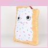 White Toaster Pastry Plush Toy Cartoon Stuffed Doll Cookies Gift Decoration