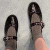 New Retro Round-toed Flat One-strap Versatile Women's Single Shoes for Commuting