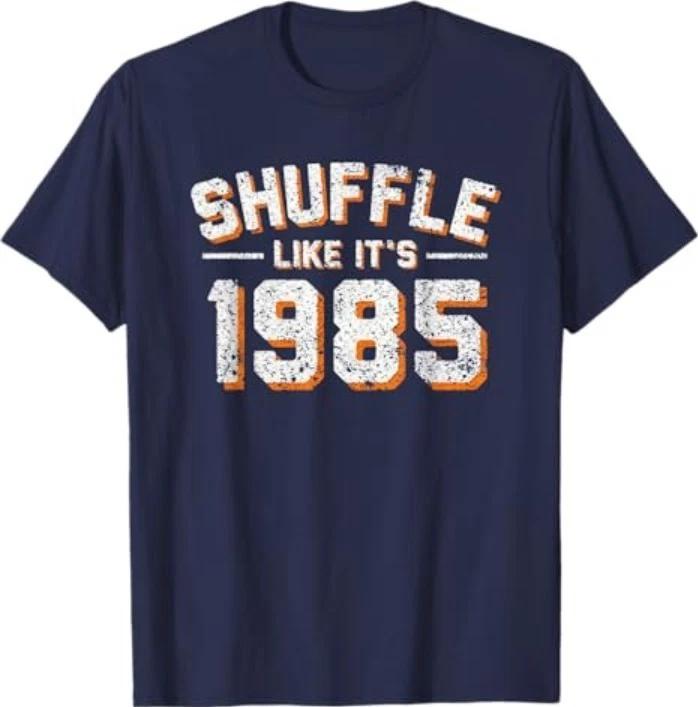 Shuffle Like Its 1985 Vintage Distressed T-Shirt S
