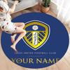 Leeds United Custom Name Round Area Rug,Carpet Rug for Living Room Bedroom Sofa Playroom Decor,Non-slip Floor Mat