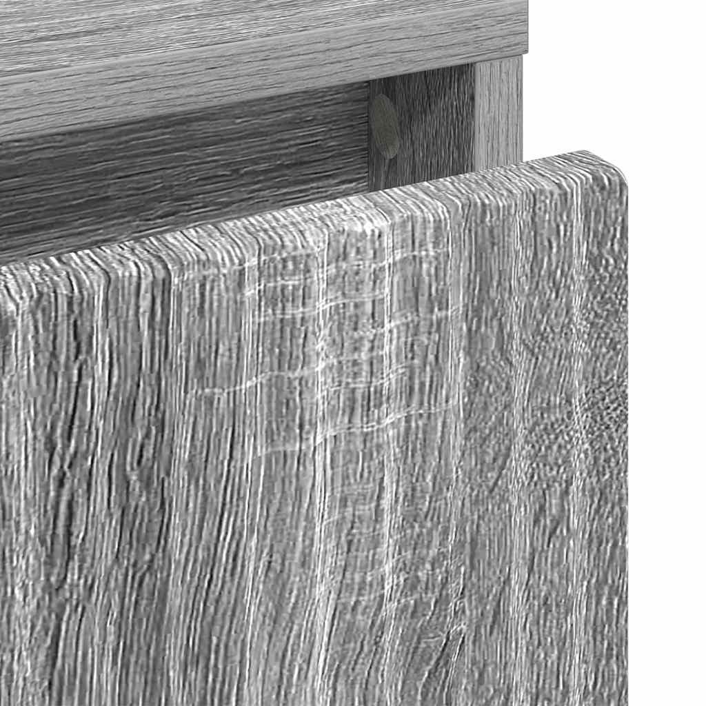 Nightstand Gray Sonoma 63.5 x 36 x 61 cm Particleboard