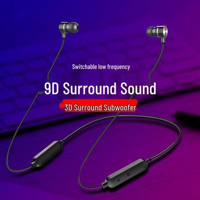 H8 Sports Waterproof Bluetooth 5.0 Neck-Hanging Earphones with Heavy Bass Stereo