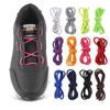 Reflective No-Tie Elastic Shoelaces with Metal Buckle for Night Running