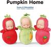 eDollable 10 Cm Small Dolls Playset Includes 6 Soft Mini Dolls and a Storage Bag, Realistic Looking Small Baby Dolls Set for Toddlers